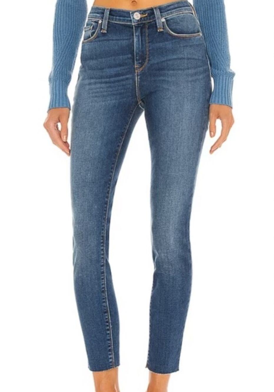 Hudson Nico Skinny Raw Hem Ankle Jeans
